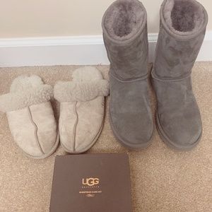Used Ugg Boots and Slippers with Ugg Care Kit